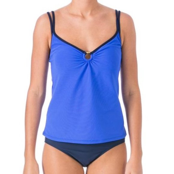 MAINSTREAM Royal Dark Blue Tankini - Size 14 - Picture 1 of 3
